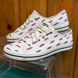 Keds Women’s MLB Kickstart Cleveland Indians Low Top Canvas Sneakers Shoes Sz 8